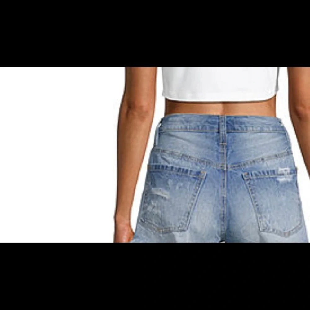 Blue Spice High Waist Vintage Authentic Inspired Stretch Cut Off Jean Shorts SZ3